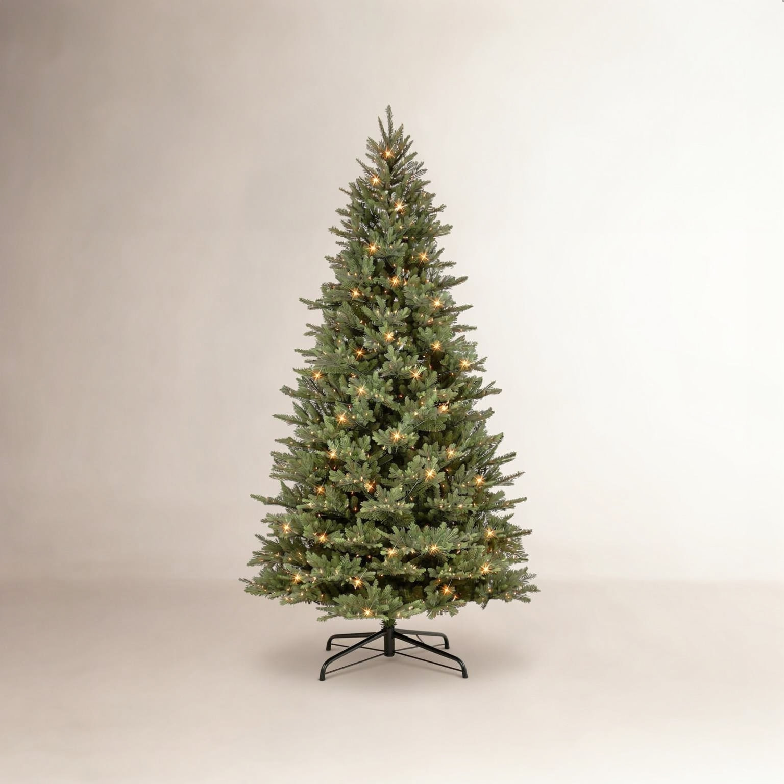 Lighted Artificial Christmas Tree, 9'