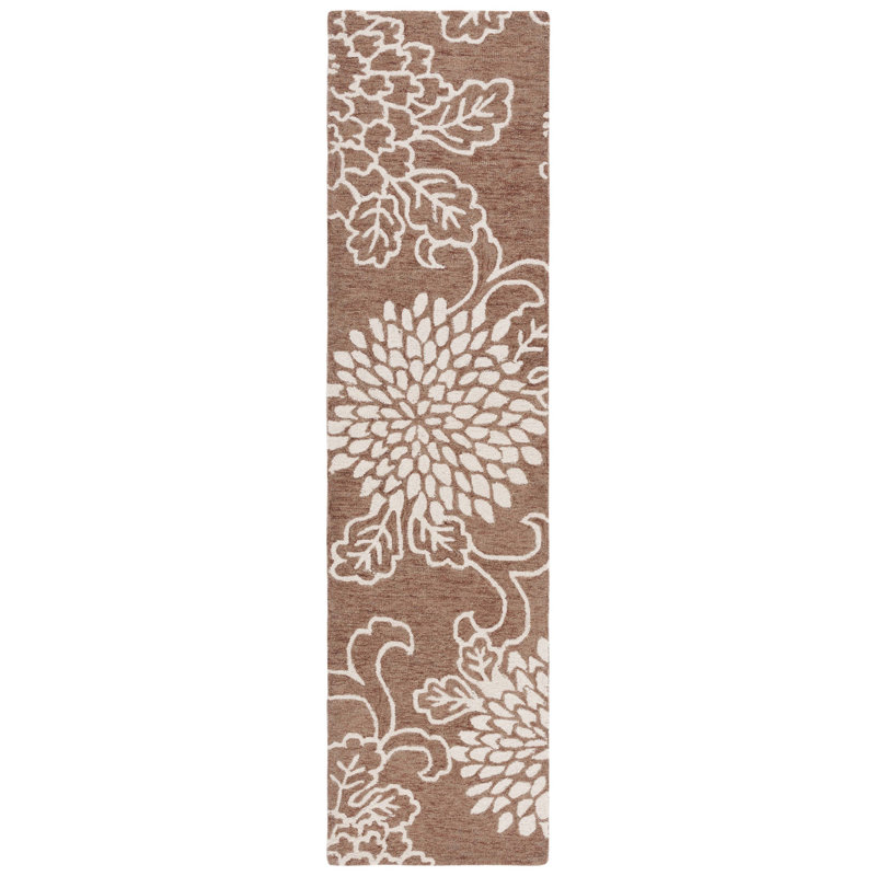 Tapis Jardin / Ivoire Jardin 602, Tapis de couloir 2 pi 3 po x 9 pi