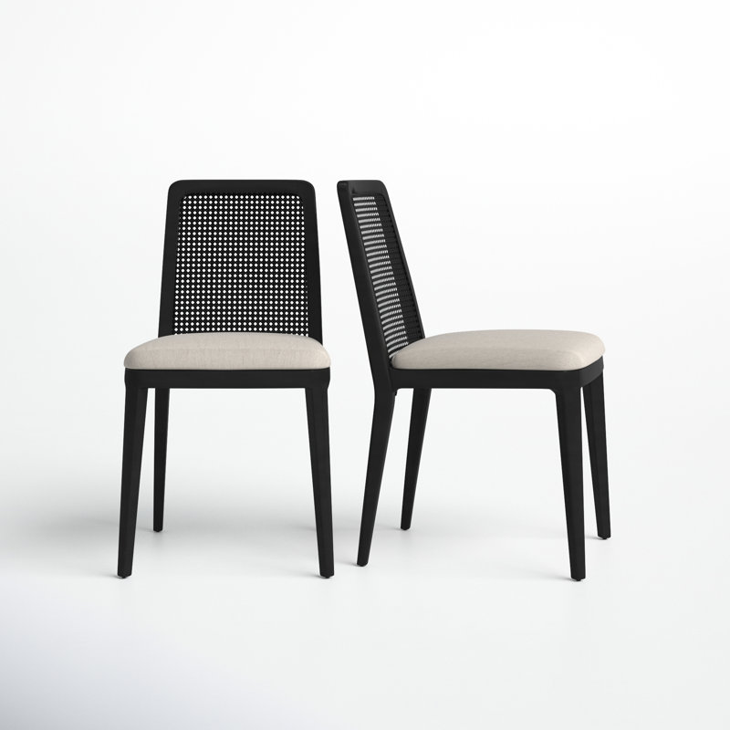 Pennington 19'' H Upholstered Side Chair, Black