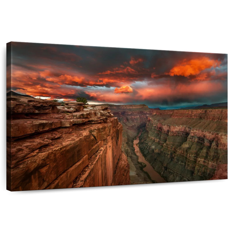 Coucher de soleil Alvord Fiery Grand Canyon, H 8 po x l 12 po