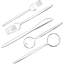 Ensemble de couverts 40 pièces en or mat, service de couverts en acier inoxydable pour 8 avec finition satinée, ensemble de couverts allant au lave-vaisselle pour la maison et le restaurant-158752782