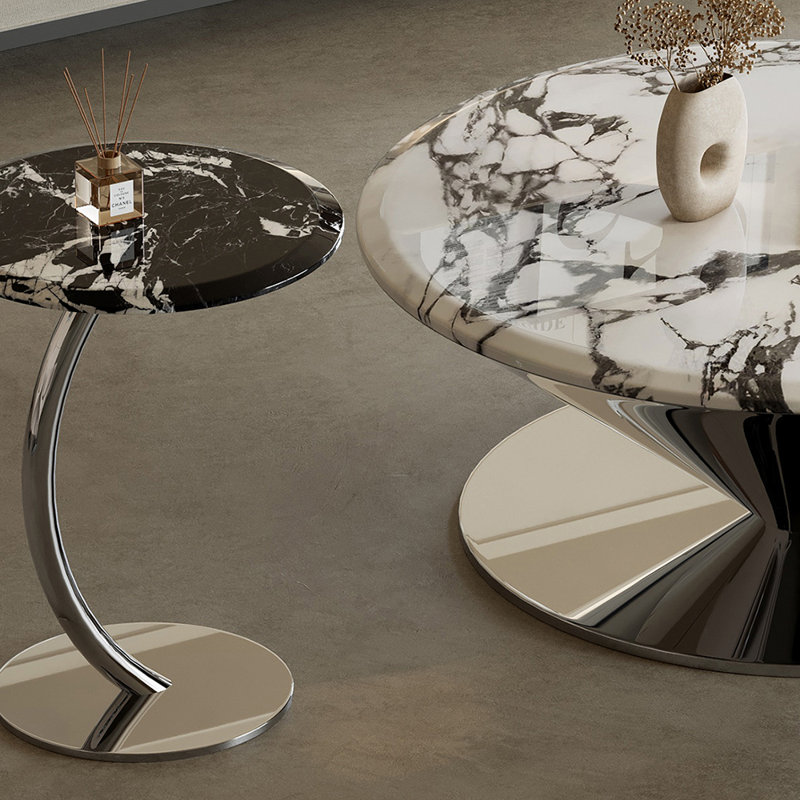 Tables basses haut de gamme légères et luxueuses, H 13,8 po x L 35,4 po x l 35,4 po