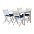 Ensemble de salle à manger rectangulaire pour 4 personnes 59 po Gwenda