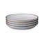 Denby Studio Grey White Medium Coupe Plates