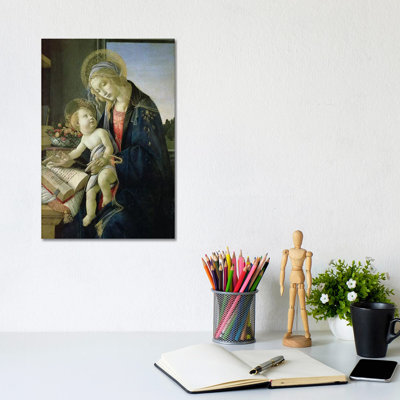 Madonna Of The Book C. 1480-81 by Sandro Botticelli - Wrapped Canvas Gallery-Wrapped Canvas Giclée
