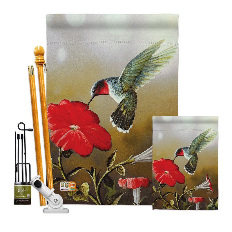 Ensemble de drapeaux en polyester double face 40 po x 28 po