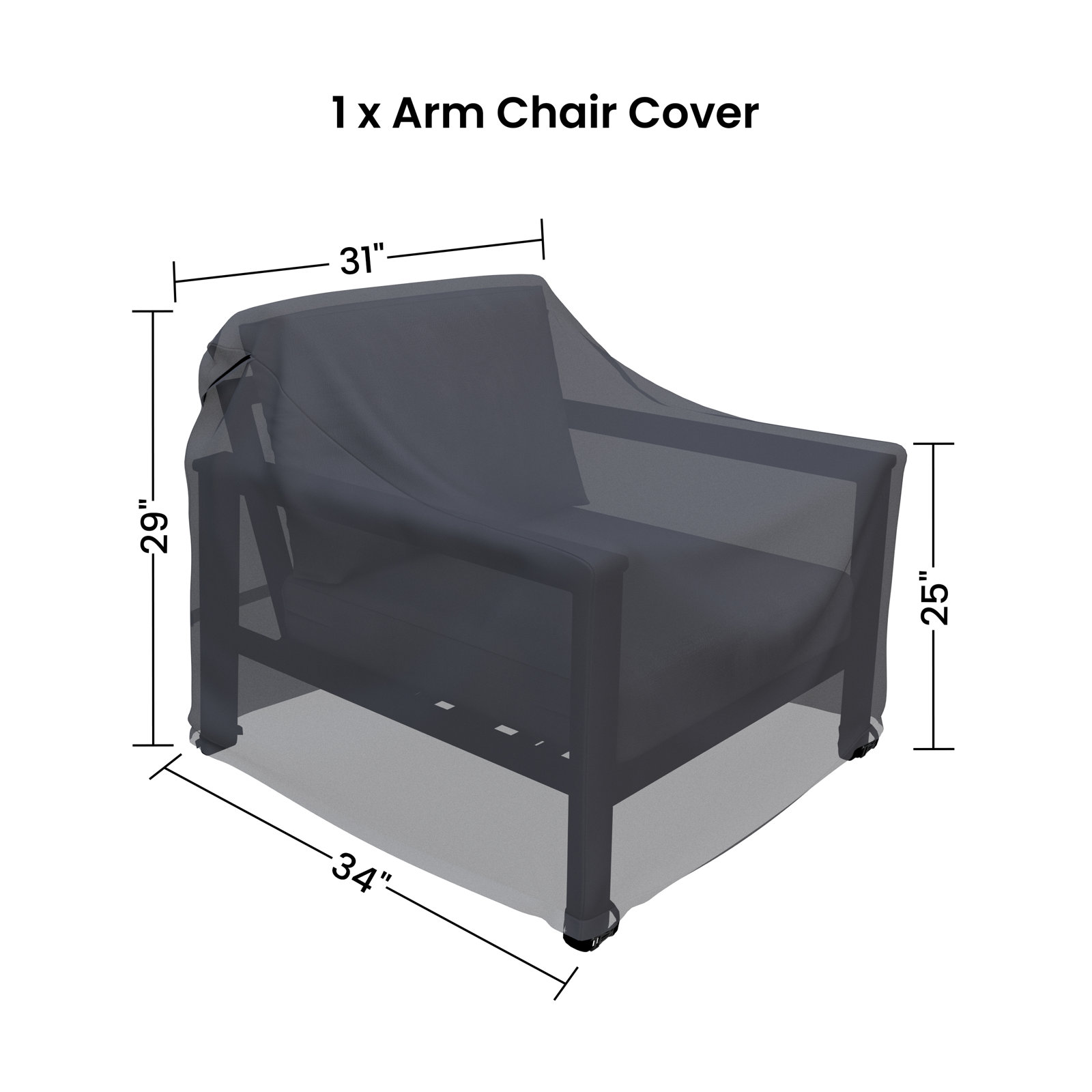 Swivel Aluminum Outdoor Patio Chair Cover