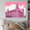 «Blue Blueprint of Classical London», reproduction sur toile