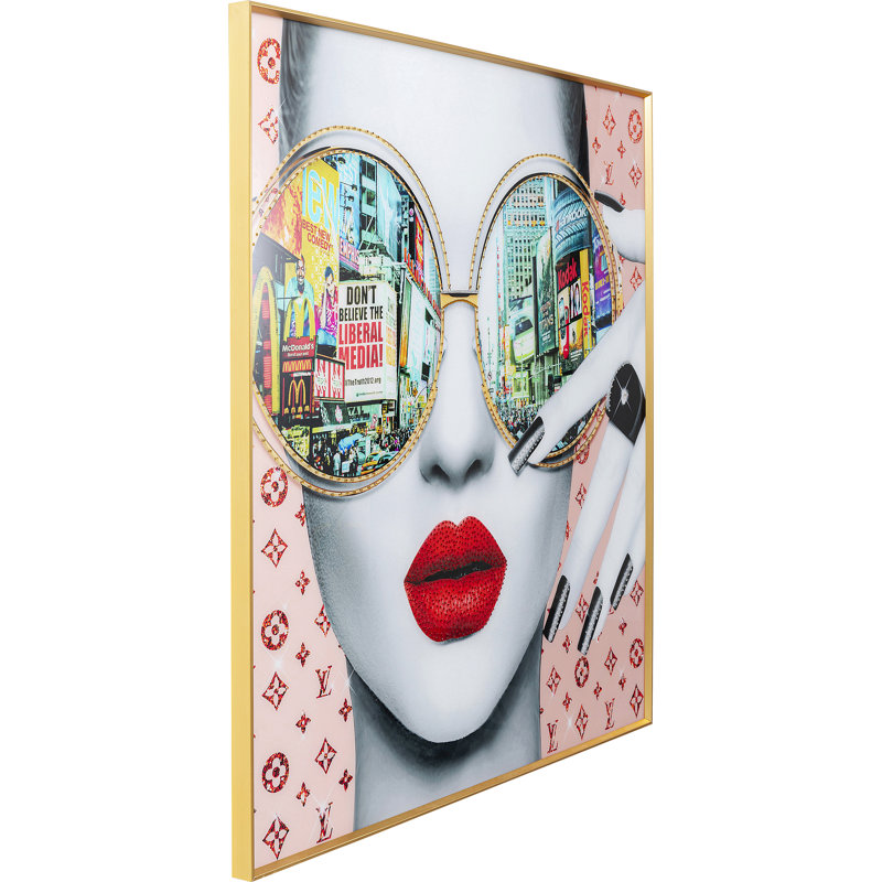 Times Square View Framed Picture, 120cm H x 120cm W