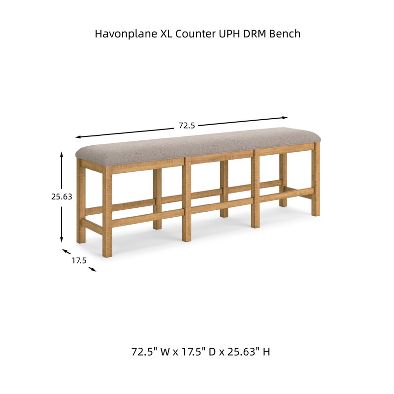 Leannah Polyester Upholstered Bench