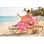 Serviette de plage réversible en microfibre, serviette de piscine sans sable à séchage rapide, 28 x 58 po, imprimé rétro Smiley Daisy et rayures Groovy pour le voyage