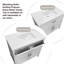 Armoire de base de meuble-lavabo à tiroirs blanc avec largeur 24 po