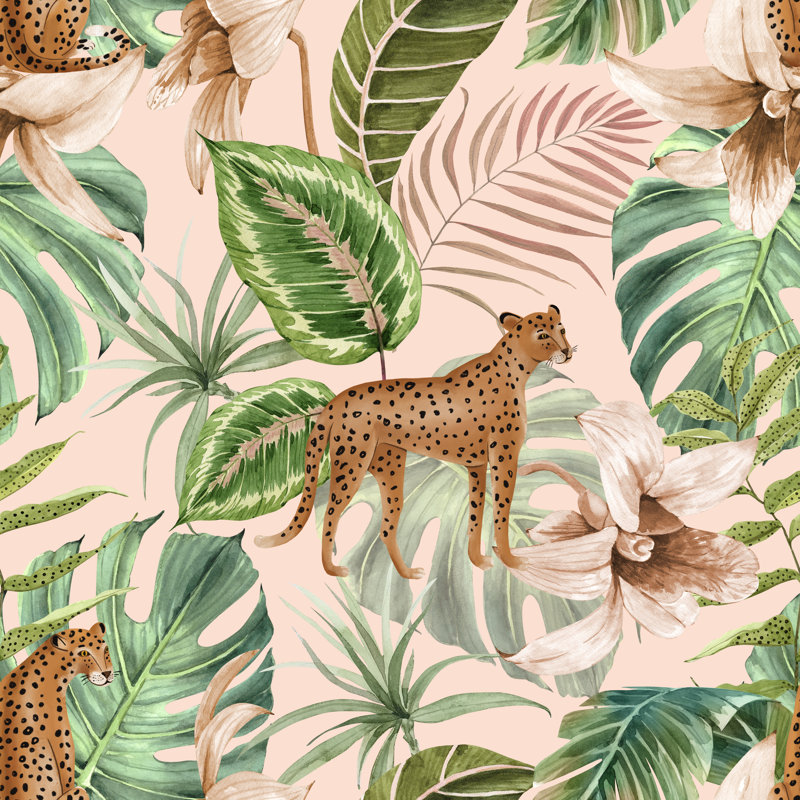 Seamless Pattern With Watercolour - Wrapped Canvas Print, 122cm H x 122cm W x 3.8cm D