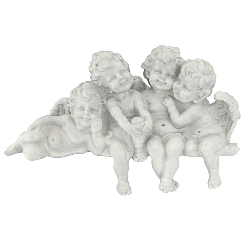 Cherub Conclave Shelf Sitting Angel Figurine