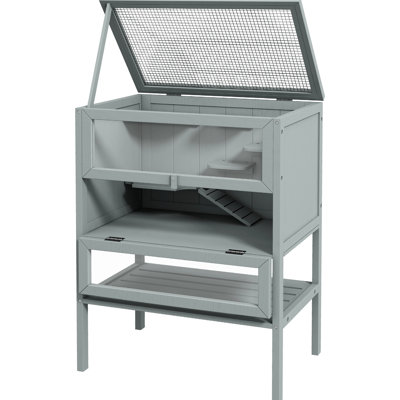 3 Small Pet Cage - , Gray, And Functional For Hamsters, Mice, ' Living Needs Wooden Hamster With Window Storage Shelf Convenient Use