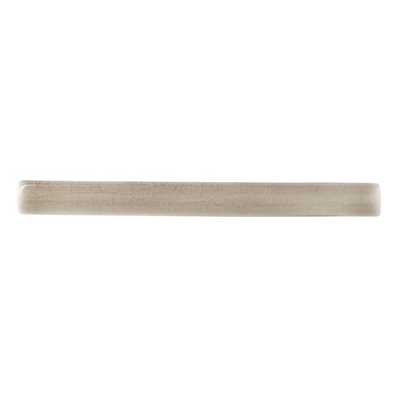 0.63 in. x 6 in. Glossy Ceramic Quarter Round Tile Trim, Featherstone