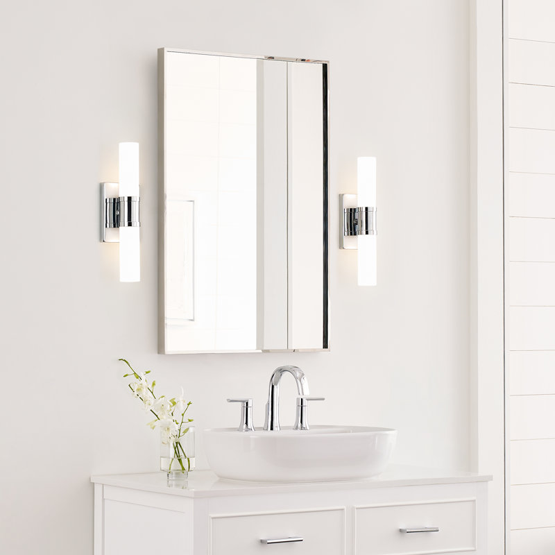 Keaton 2 - Light Vanity Light, 40 W, Chrome, 16" H x 5" W x 3.63" D