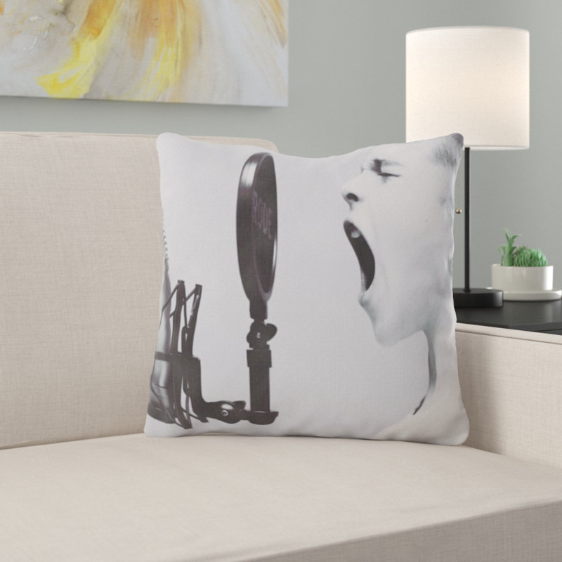 Coussin décoratif microphone