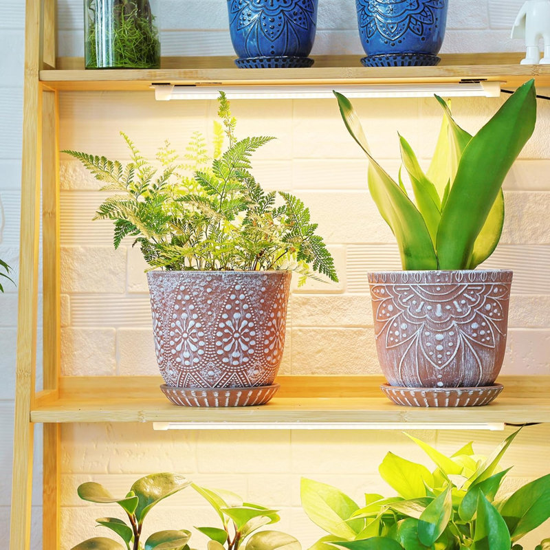 Ensemble de 6 pots à fleurs en céramique 6 perles