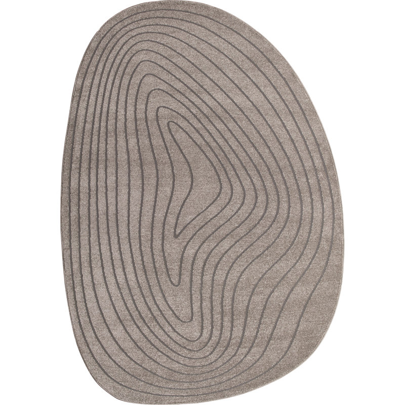 Oval Chontel Abstract Flat Weave Area Rug, Oval 200 x 290 cm