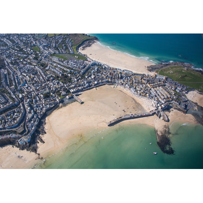 Aerial View Of St Ives by Jonners201sqn - Wrapped Canvas Print