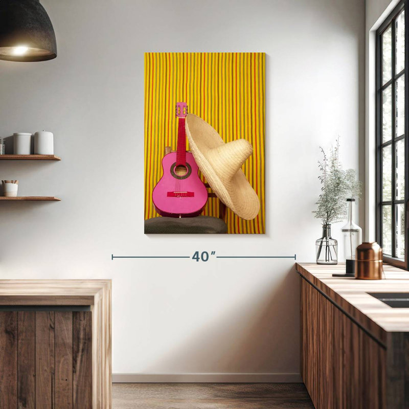 Guitare mexicaine Abarca, H 39 po x l 26 po
