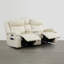 75,6? Canapé inclinable électrique 2 places en cuir fleur avec console et chargement sans fil-1690200209