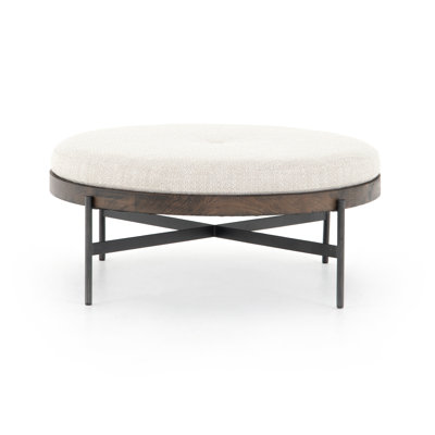 Madeline 39" Round Upholstered Ottoman