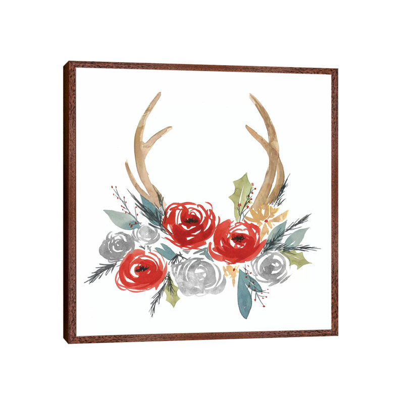 Adorning II by Isabelle Z - Print on Canvas, 45.72 cm H x 45.72 cm W, Classic Brown Wood Framed