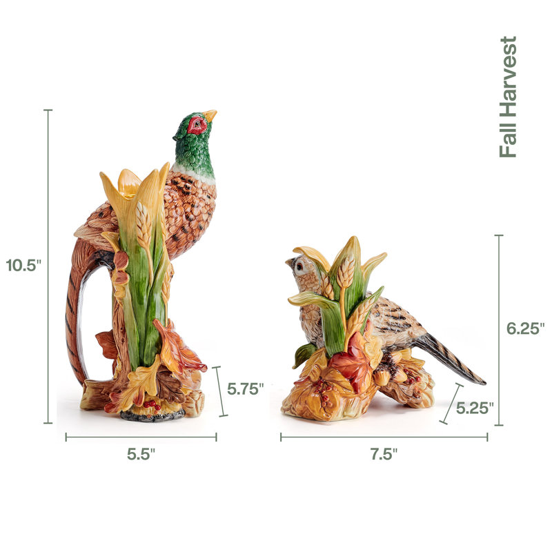Paire de bougeoirs Fall Harvest