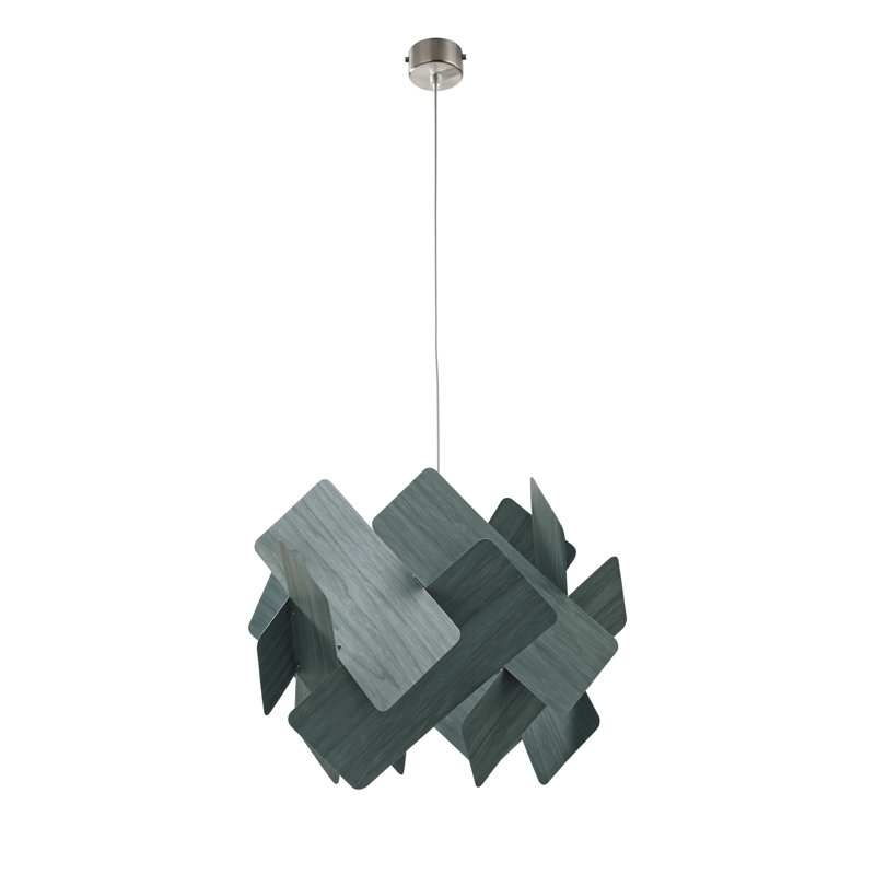 Escape 1 - Light Pendant, Blue, Matte Black, E26 Base
