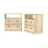 Classic Open-Top 2-Drawer Side Tables
