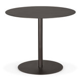 Blend dining table - metal top - Dark Bronze - Dark Bronze base - round 70/70/76