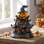 Halloween Witch Hat & Pumpkin Night Light