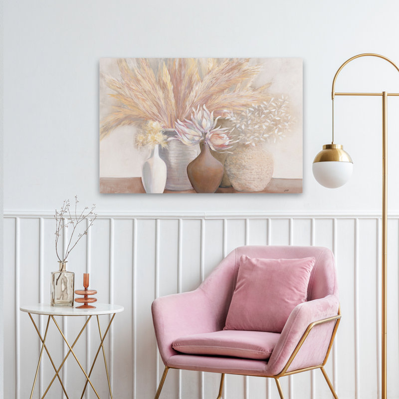 Nature morte, ferme et jardin modernes, H 36 po x l 24 po