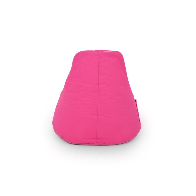 Fauteuil à billes rose de qualité supérieure, 31,5 po x 29,5 po x 11,8 po | 100% polyester et tissu imperméable, rempli de mousse de billes de styromousse recyclée | Housse zippée amovible pour un nettoyage facile | Parfait pour les enfants et les espaces confortables