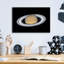  «Saturn 2» par la téléscope Hubble de la NASA, art mural en verre acrylique, 16 po x 12 po