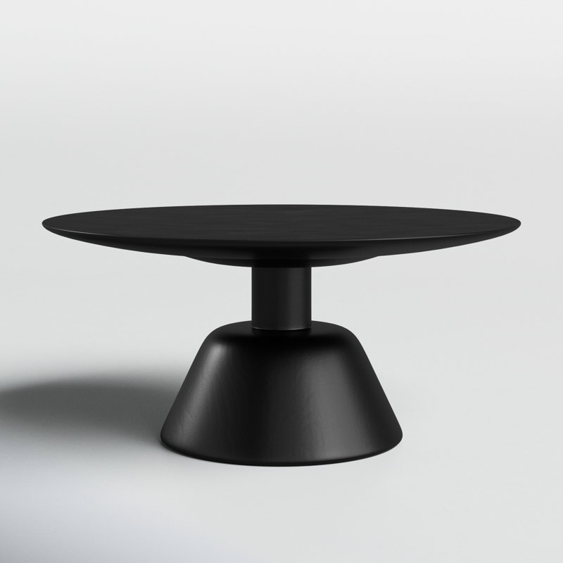 Nels Solid Wood Coffee Table, Black
