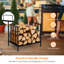 Breskin 45cm W Metal Log Rack