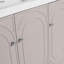 Meuble-lavabo de salle de bain autoportant et 3 portes d'armoire à fermeture douce - sans le lavabo