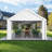 16 FT. W x 20 FT. D Steel Canopy Tent With 4 Removable Side Walls Heavy Duty Party Tents For Parties-115748207