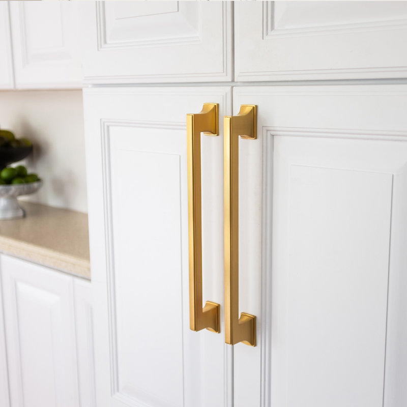 Brownstone Bar / Handle Pull, 8 13/16", Brushed Golden Brass