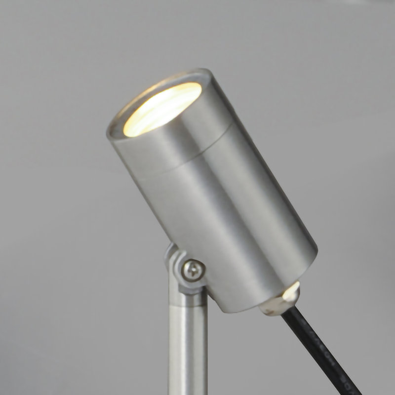 Alumilux Low Voltage Integrated LED Aluminum Pathway Light, Satin Aluminum