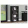 Meny Bookcase, Wide Display Shelves, Plinth Base