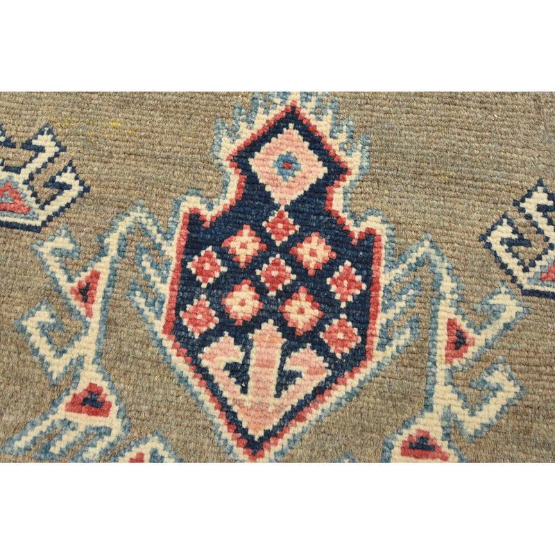 Tapis rectangulaire en laine de conception unique 2 pi 8 po x 9 pi 8 po