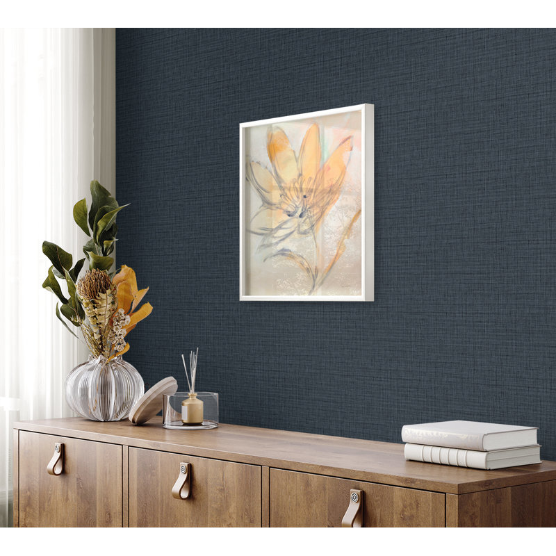 Papier peint en vinyle gaufré Seabrook Designs, Bleu océan