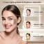 Grand miroir de maquillage mural 9 po lumineux, 5000Mah, miroir grossissant rechargeable 1X / 15X avec 3 lumières de couleur à intensité variable, bras rotatif 360 °, miroir de maquillage mural pour salle de bain