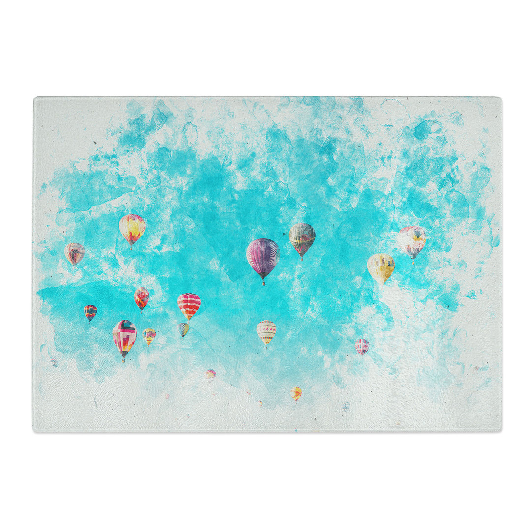 Tempered Glass the Hot Air Balloons Chopping Board
