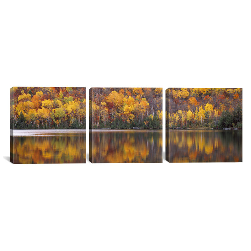 « lauren maré québec canada », ensemble de 3 reproductions de photos sur toiles tendues, H 12 po x l 36 po x P 1,5 po