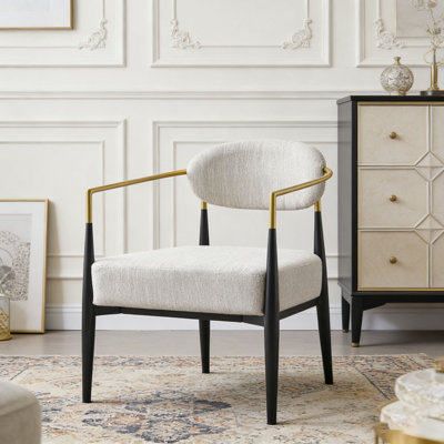 Fauteuil d'appoint moderne rembourré